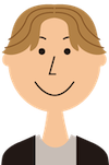 男性の顔